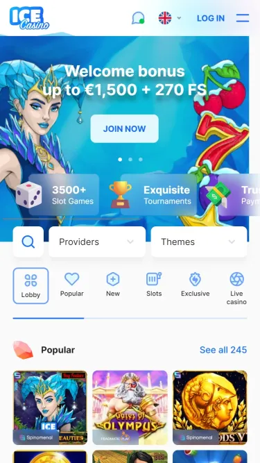 Ice Casino - онлайн казино България Screenshot